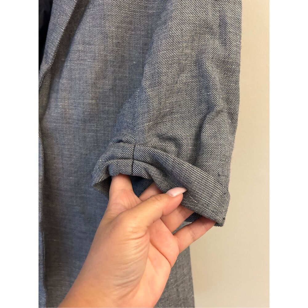 Chaus Linen blend blazer size 6 Petite career minimalist casual light weight - Picture 5 of 8